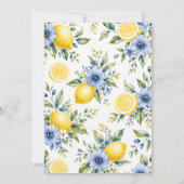 Invitation Mariage Lemon Blue (Dos)