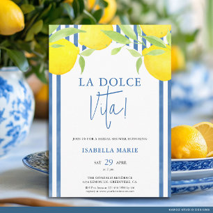 Invitation Mariage Lemon Méditerranéen Dolce Vita
