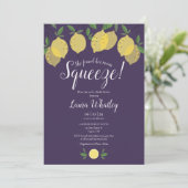 Invitation Mariage Lemon Purple Main Squeeze (Debout devant)