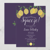 Invitation Mariage Lemon Purple Main Squeeze (Devant / Derrière)