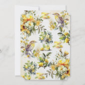 Invitation Mariage Lemon Tea Party Vintage (Dos)