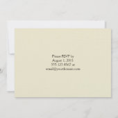 Invitation Mariage Léopard et défilement Après Noces (Dos)