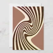 Invitation Mariage les années 70 rétro (Dos)