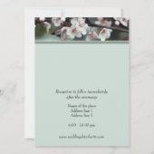 Invitation mariage, les parents de Groom invitent des fleurs (Dos)