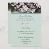 Invitation mariage, les parents de Groom invitent des fleurs (Devant / Derrière)