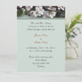 Invitation mariage, les parents de Groom invitent des fleurs (Debout devant)