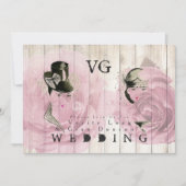 Invitation Mariage lesbien contemporain Inviter Vintage Amusa (Devant)