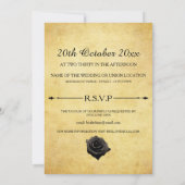 Invitation Mariage lesbien - Style gothique Steampunk (Dos)