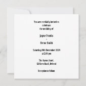 Invitation Mariage lesbienne de moto de deux mariées sur mesu (Dos)