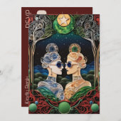 Invitation Mariage lesbienne RSVP (Devant / Derrière)