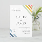 Invitation Mariage LGBTQ gay minimaliste (Debout devant)