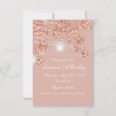 Invitation Mariage Lights Jars Rustic Rose Gold Blush Invitat (Devant)