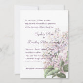 Invitation Mariage Lilac Blooms (Devant)