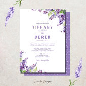 Invitation Mariage Lilac couleur violet
