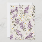 Invitation Mariage Lilacs Design (Dos)