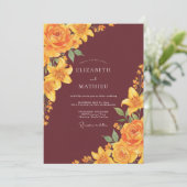 Invitation Mariage Lily Fleur d'Or (Debout devant)