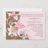 Invitation Mariage Lily rose et Brown (Devant)