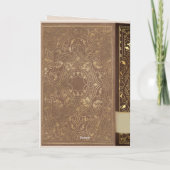 Invitation Mariage littéraire du livre de bibliothèque (Dos)