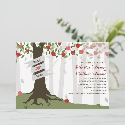 Invitation Mariage LiveJournal virtuel Apple Orchard (Debout devant)