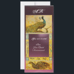 Invitation MARIAGE LOVE PEACOCKS MONOGRAS brun jaune rose<br><div class="desc">Design Art Nouveau élégant,  classe,  vibrant,  avec des pierres précieuses 3D brillantes,  développement graphique numérique par Bulgan Lumini.Facile à customiser avec votre propre texte comme faire-part nuptiale,  cartes de place,  économiser la date,  merci,  douches nuptiales,  anniversaires,  fêtes,  douches fiançailles,  ou à peu près tout événement que vous souhaitez!</div>