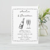 Invitation Mariage lunatique (Debout devant)