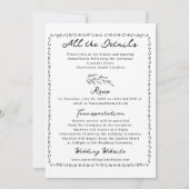 Invitation Mariage lunatique (Dos)