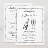 Invitation Mariage lunatique (Devant / Derrière)
