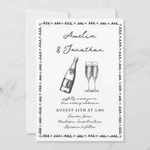 Invitation Mariage lunatique