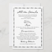Invitation Mariage lunatique (Dos)