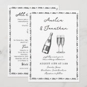 Invitation Mariage lunatique (Devant / Derrière)