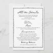 Invitation Mariage lunatique (Dos)
