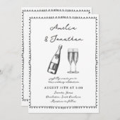 Invitation Mariage lunatique (Devant / Derrière)