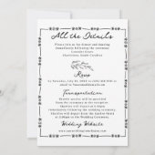 Invitation Mariage lunatique (Dos)