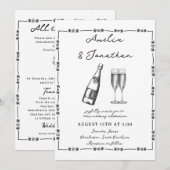 Invitation Mariage lunatique (Devant / Derrière)
