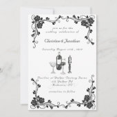 Invitation Mariage lunatique (Devant)