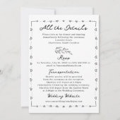 Invitation Mariage lunatique (Dos)