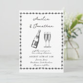 Invitation Mariage lunatique (Debout devant)