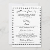 Invitation Mariage lunatique (Dos)