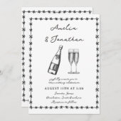 Invitation Mariage lunatique (Devant / Derrière)