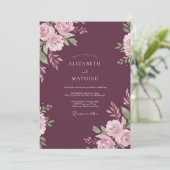 Invitation Mariage Luxe d'Automne au Plum (Debout devant)