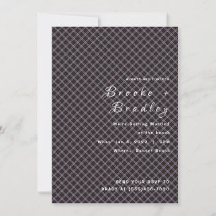 Invitation Mariage Luxe Grille Sombre