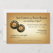 Invitation Mariage Luxueux à Las Vegas | sable (Dos)