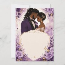 Mariage Luxueux Anime Violet & Or