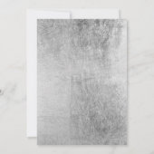 Invitation Mariage Luxueux Argent Paillettes Brillantes (Dos)