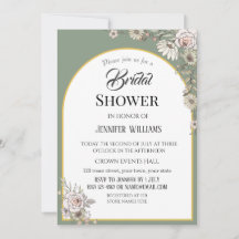 Mariage Luxueux Élégant Bohème Minimaliste Vert Sa