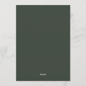 Invitation Mariage luxuriant Marigold & Slate Bloom (Dos)