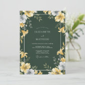 Invitation Mariage Lys Forêt d'Or (Debout devant)