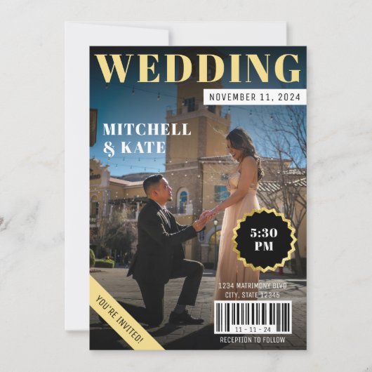 Invitation Mariage magazine (Devant)