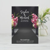 Invitation Mariage Magazine Couverture florale (Debout devant)