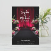 Invitation Mariage Magazine Couverture florale (Debout devant)